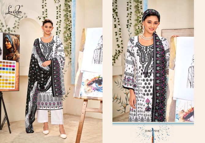 Naira Nx Vol 7 Black And White By Levisha Pakistani Print Cambric Cotton Dress Material Wholesale Online